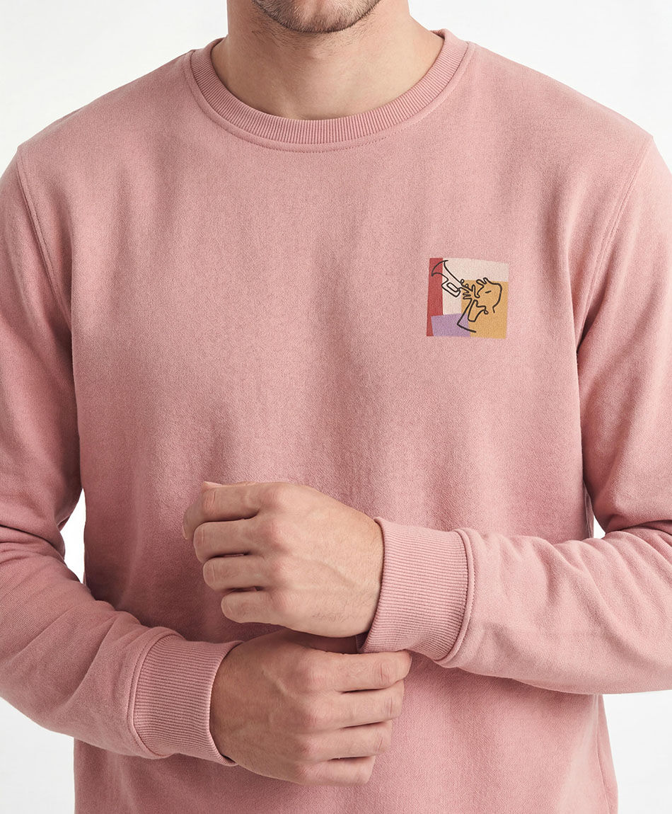 Buzo hombre doble estampado jazz