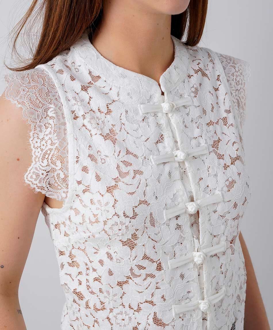 Camisa mujer encajes mao