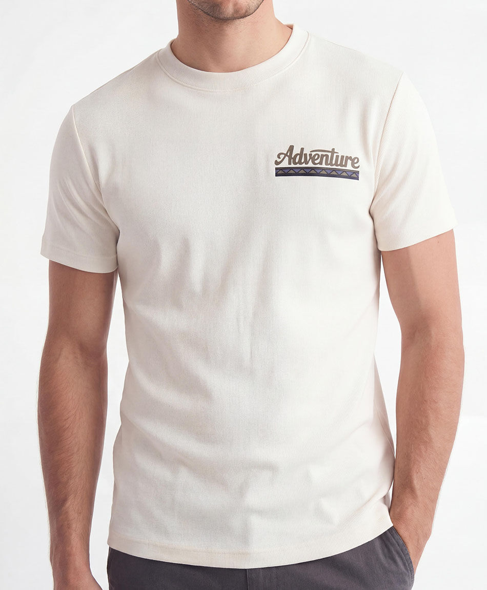 Remera hombre estampado doble adventure