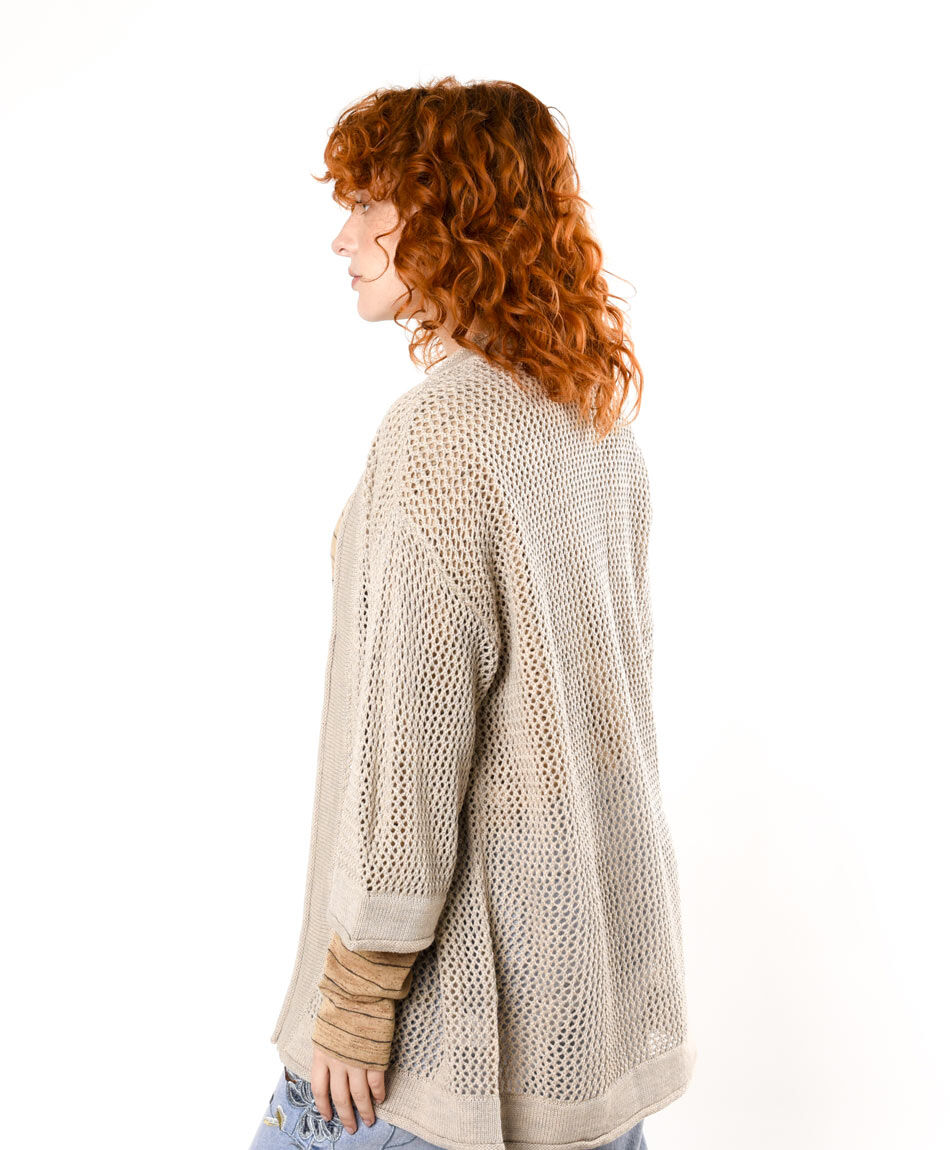 Cardigan mujer calado