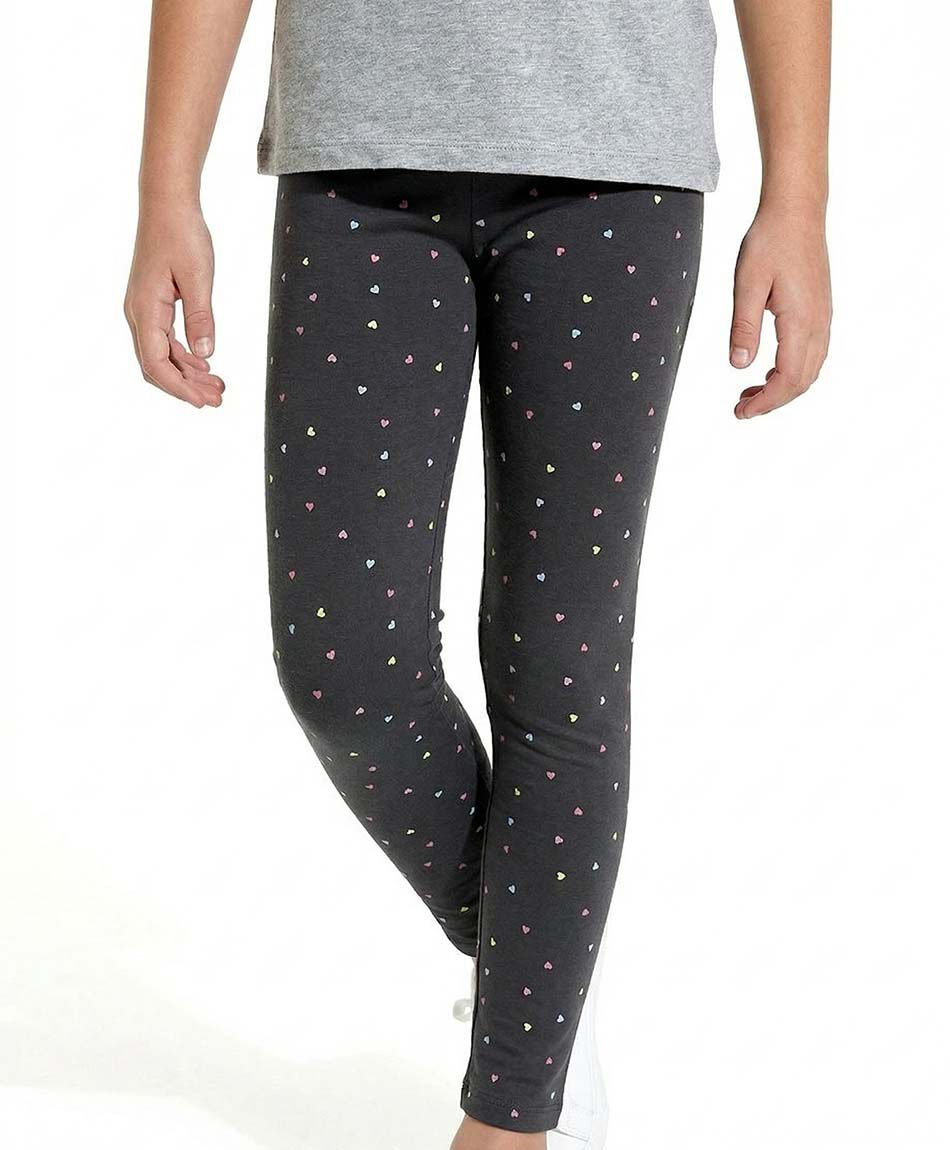 Leggins ni&ntilde;a estamapdo corazones