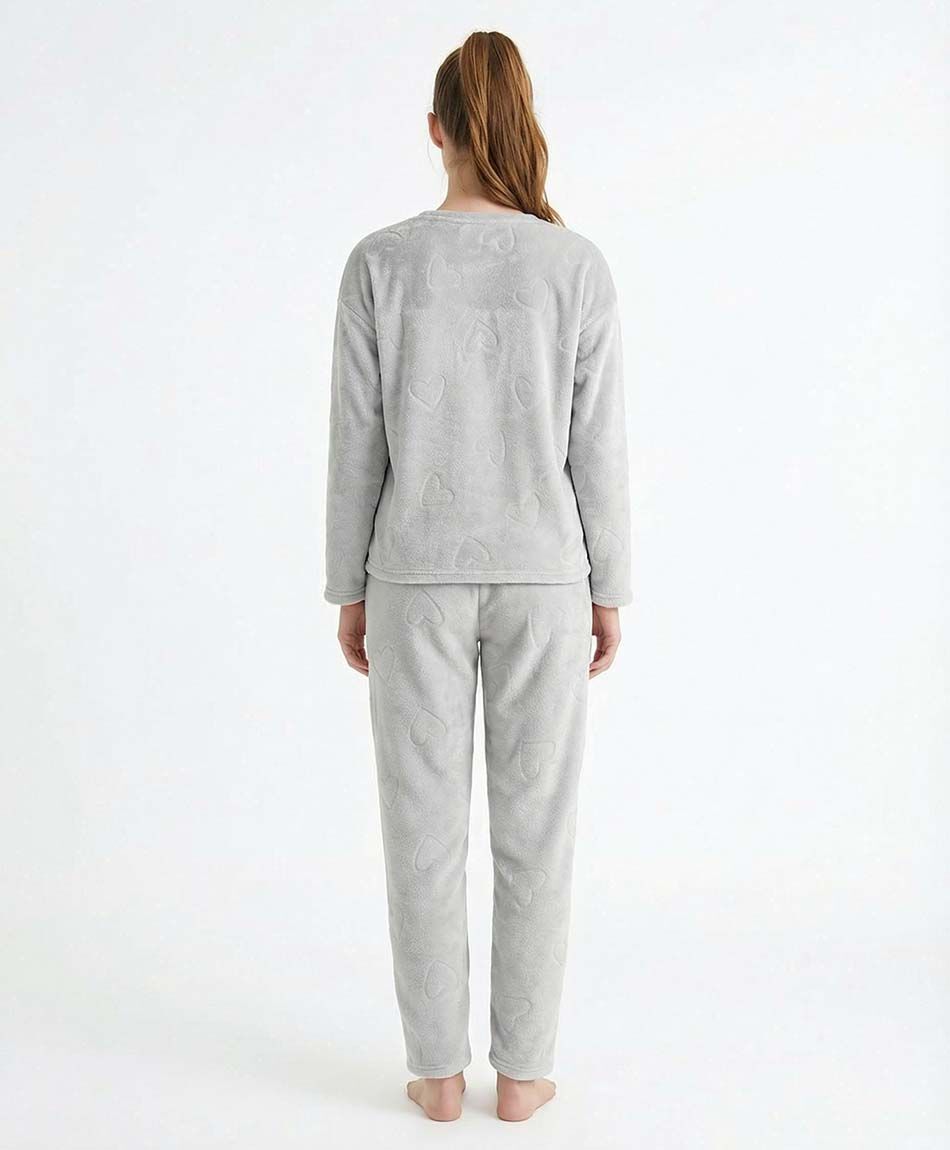 Pijama mujer coral dog and heart