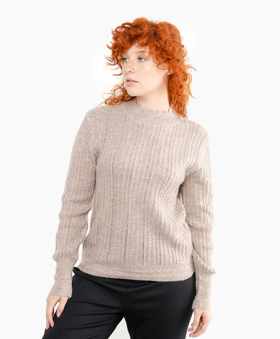 Sweater mujer jacquard lurex
