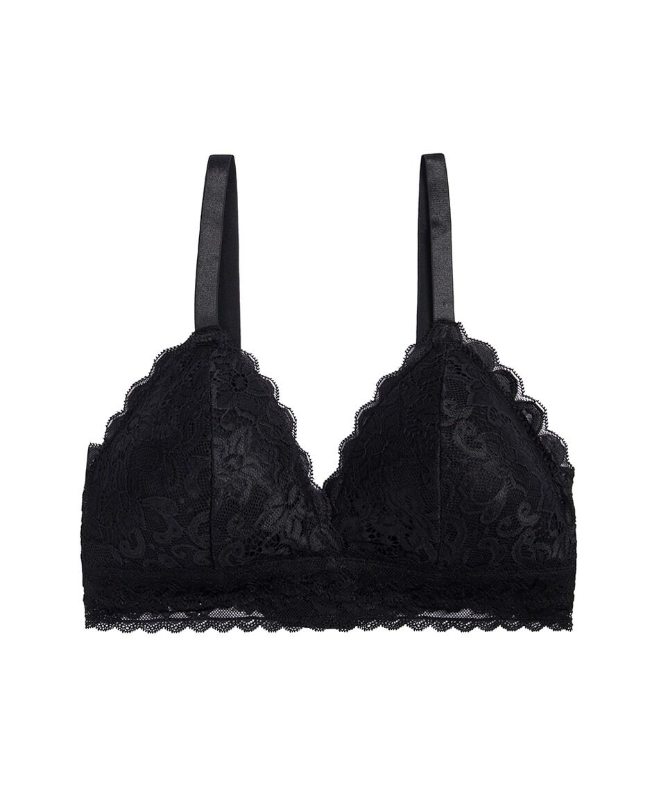 Bralette mujer triangular encajes
