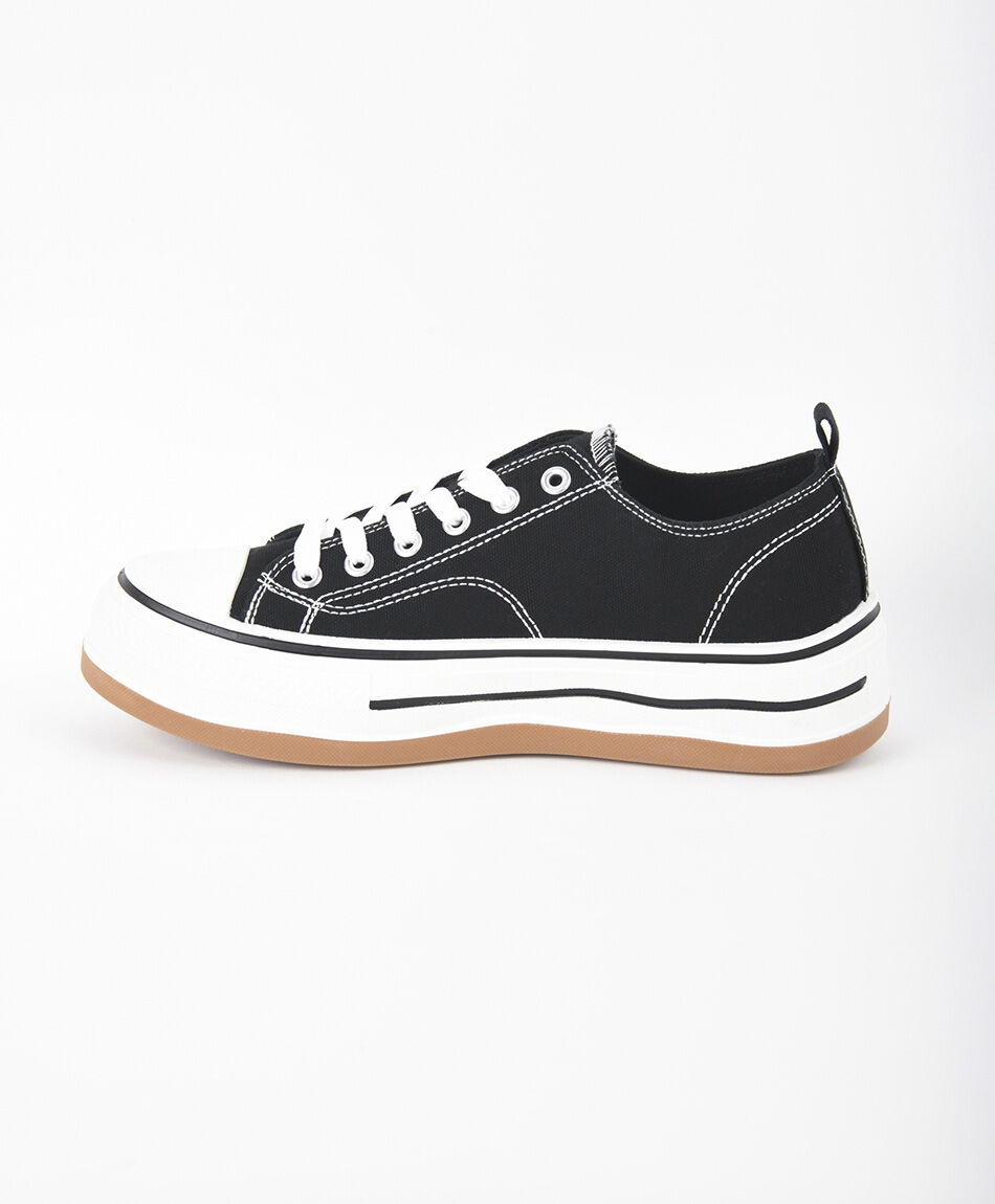 Zapatilla mujer lona baja