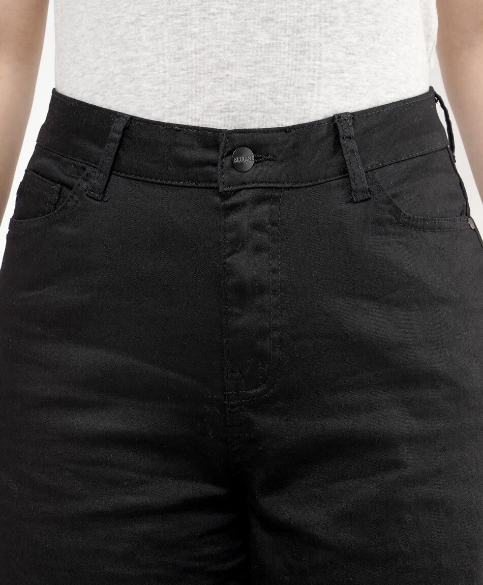 Pantal&oacute;n mujer negro wide