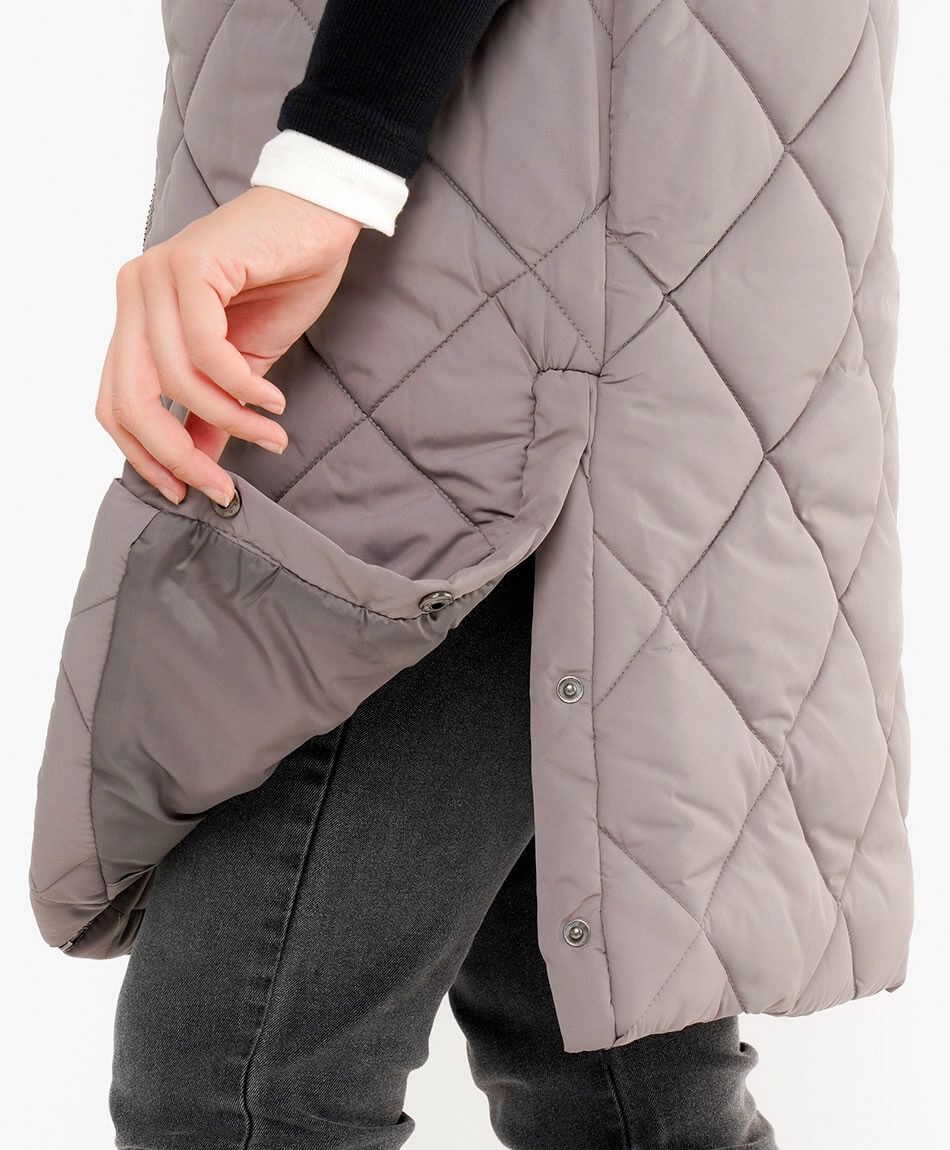 Parka mujer larga sin mangas