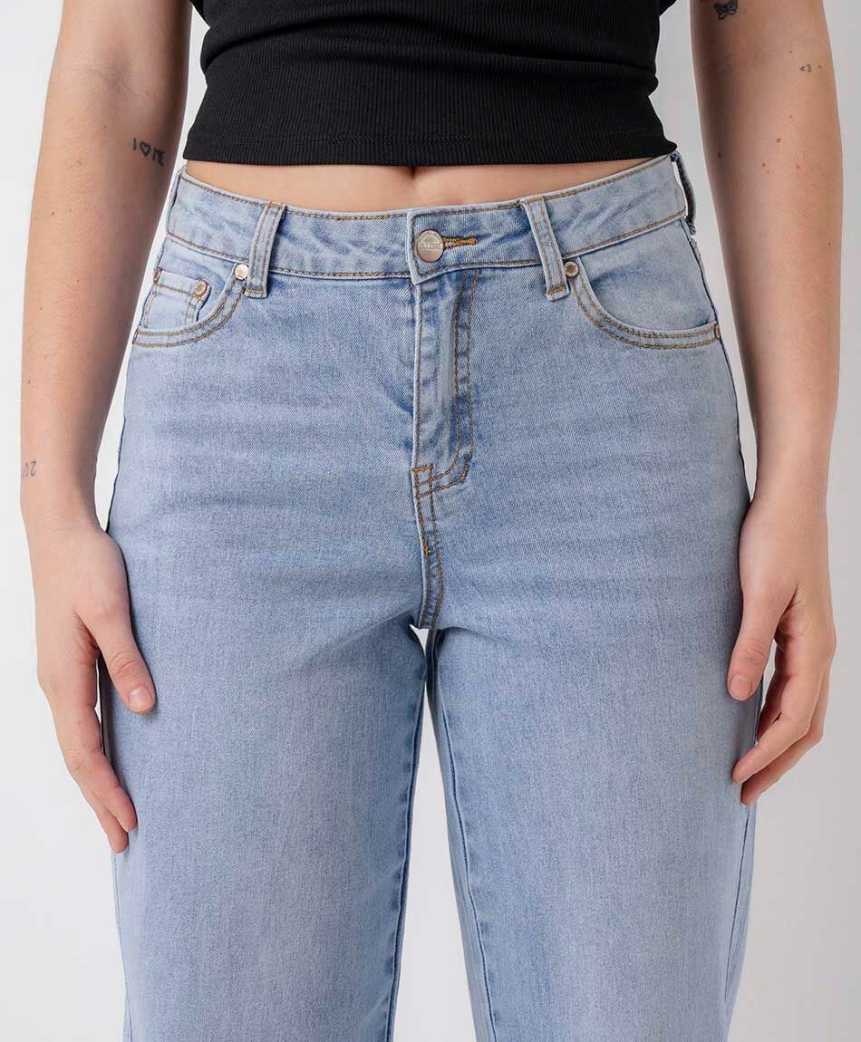 Jeans mujer straight estrella dyed