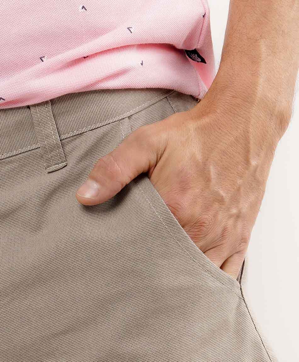 Short hombre estilo casual liso