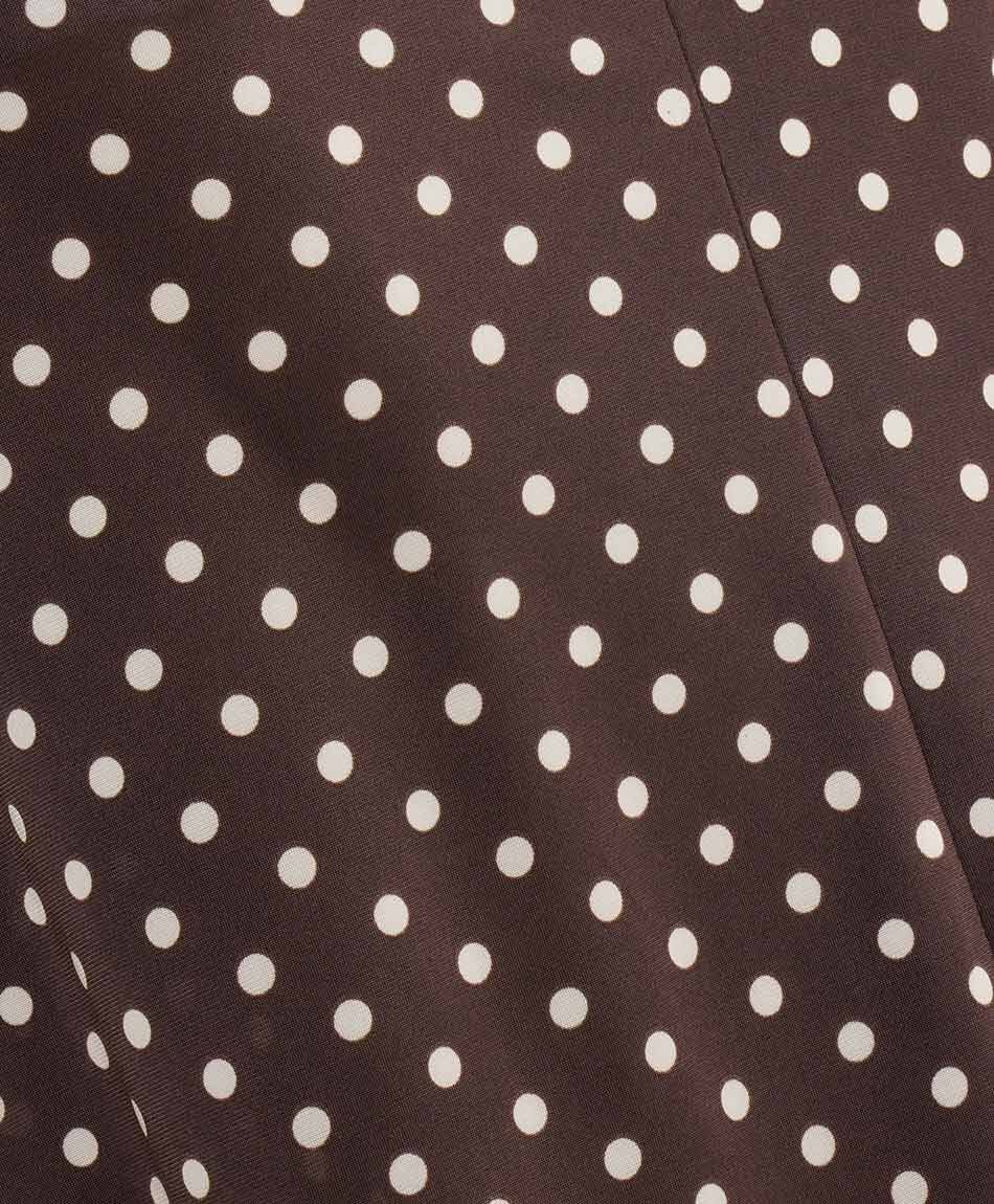 Pollera mujer dise&ntilde;o lunares brown