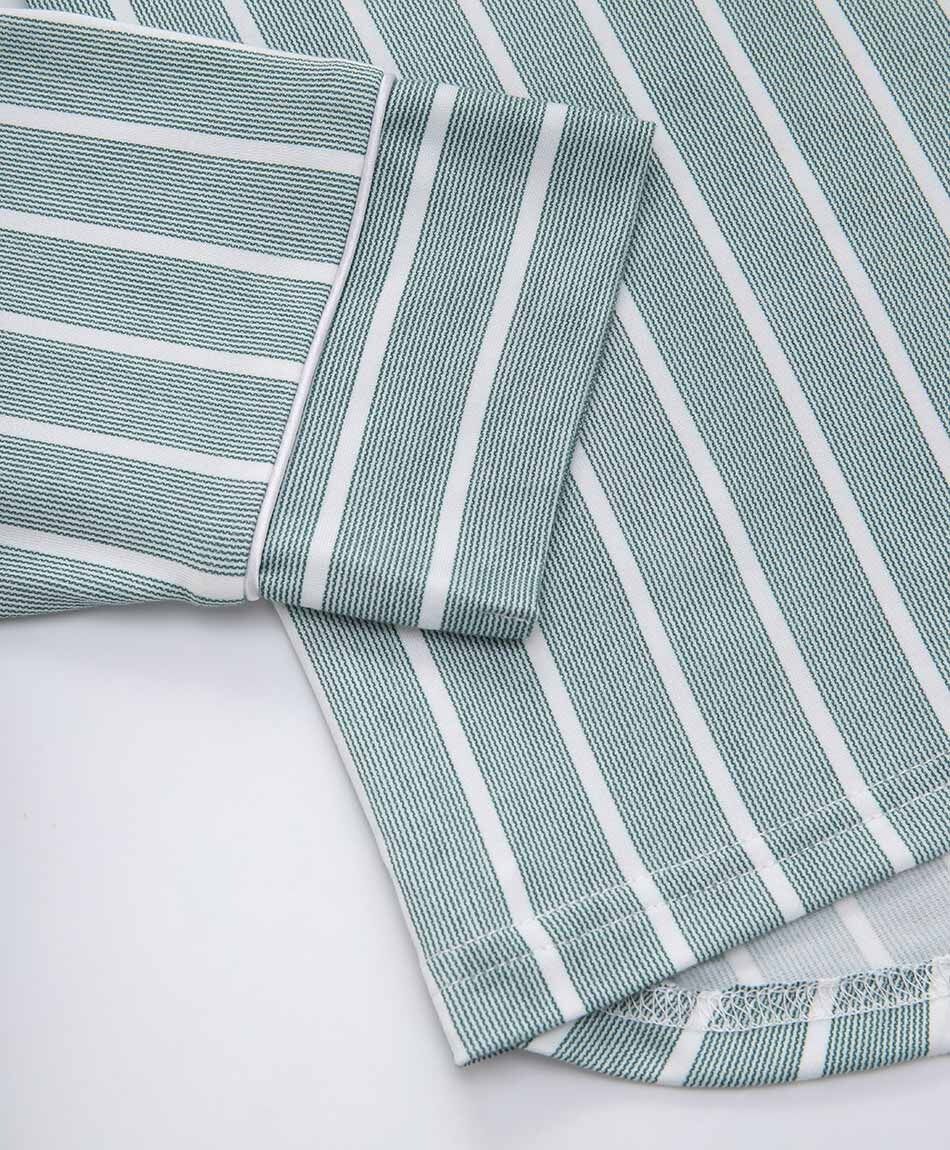 Pijama mujer camisero verde l&iacute;neas