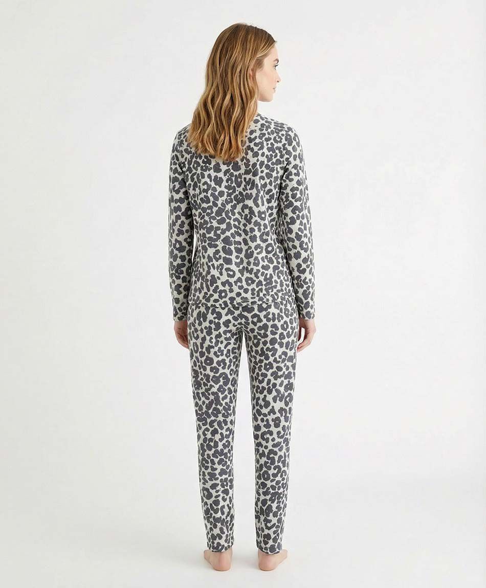 Pijama mujer polar animal print