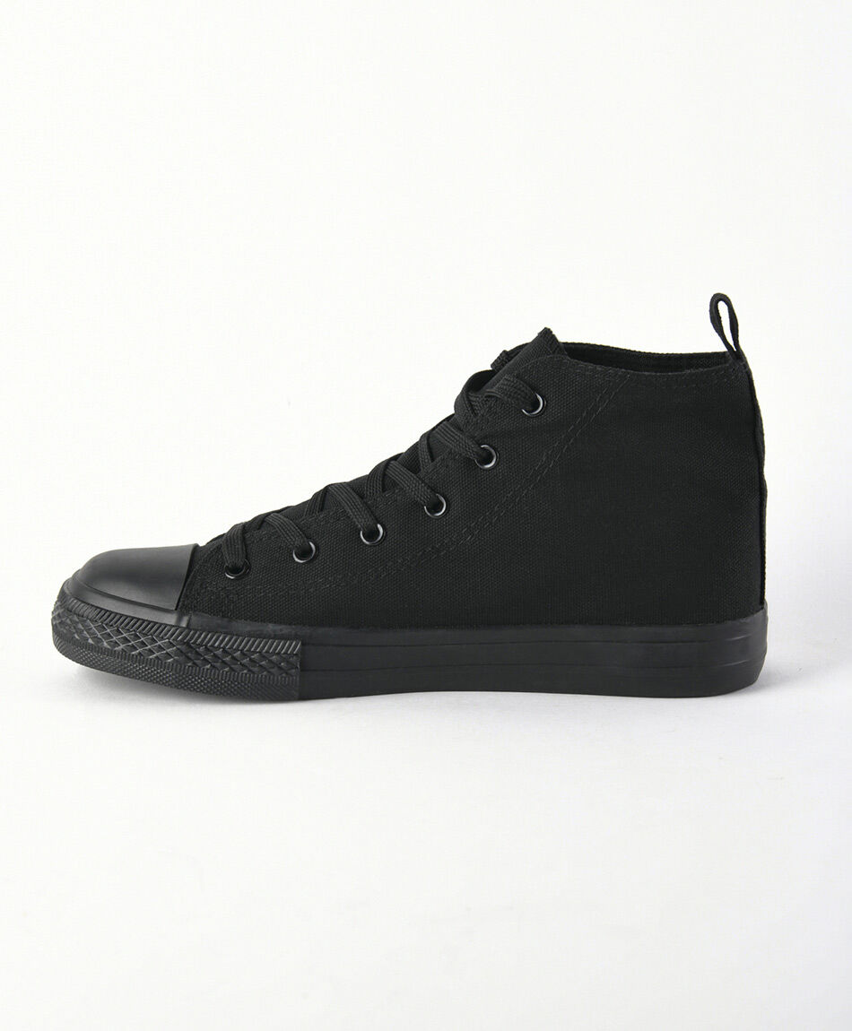 Zapatilla mujer lona negra