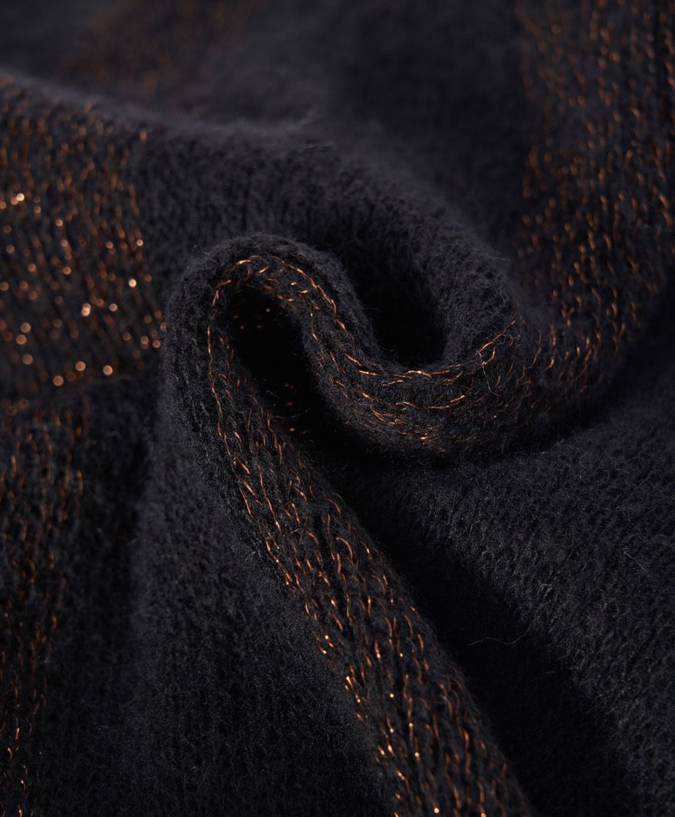 Poncho mujer contraste brillos