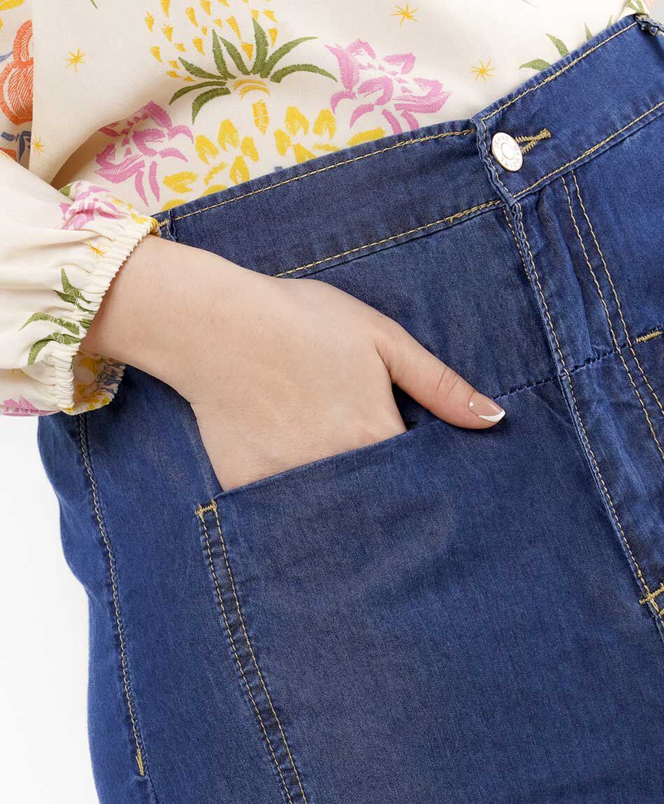 Pantal&oacute;n mujer tencel costuras