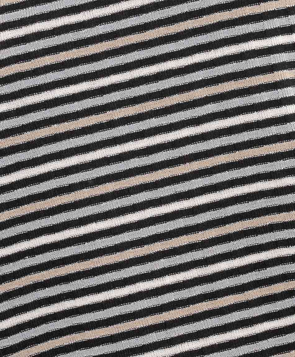 Remera mujer cl&aacute;sica rayas blanco y negro