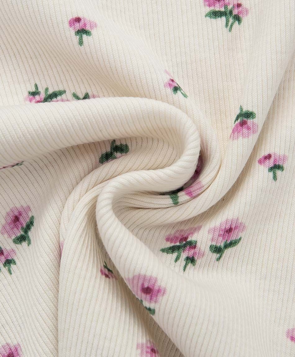 Remera ni&ntilde;a canal&eacute; florcitas