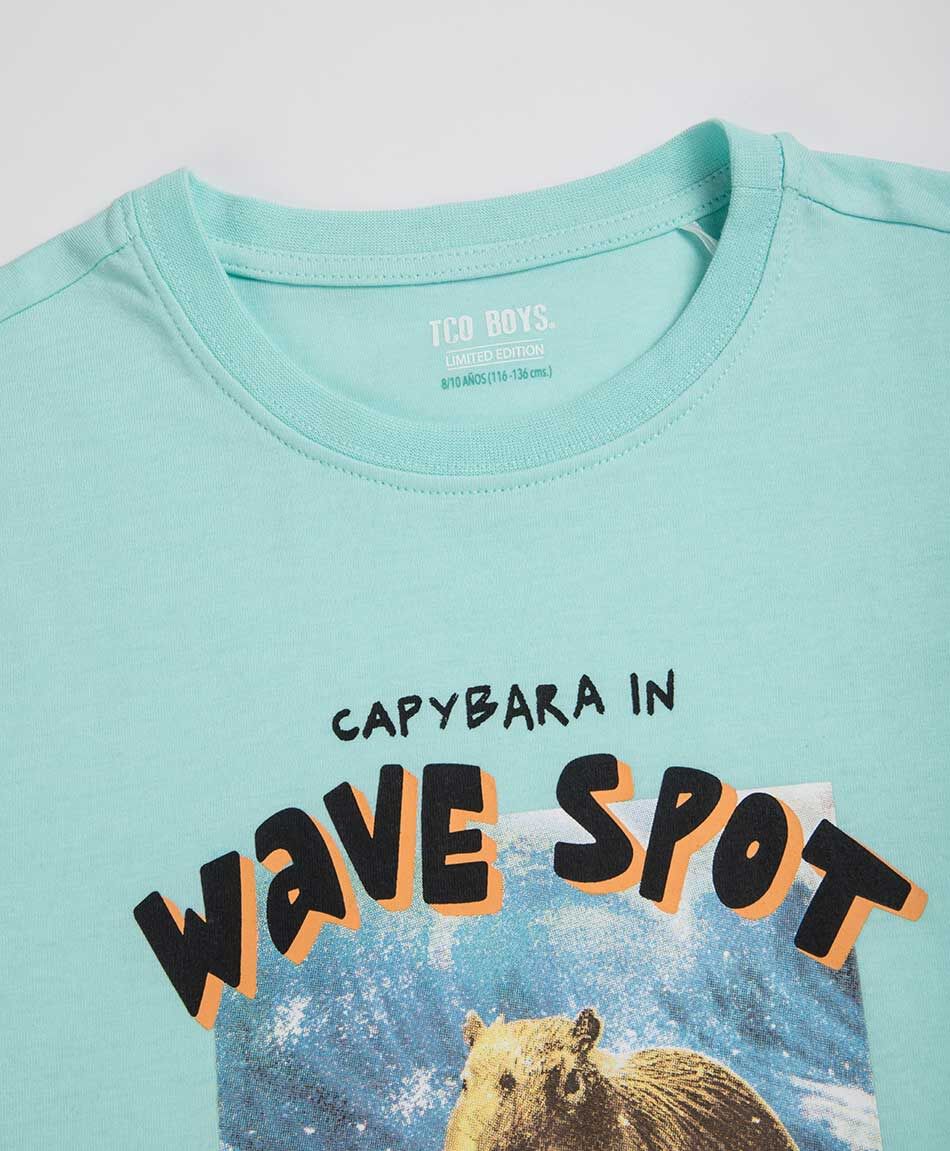 Remera ni&ntilde;o capibara