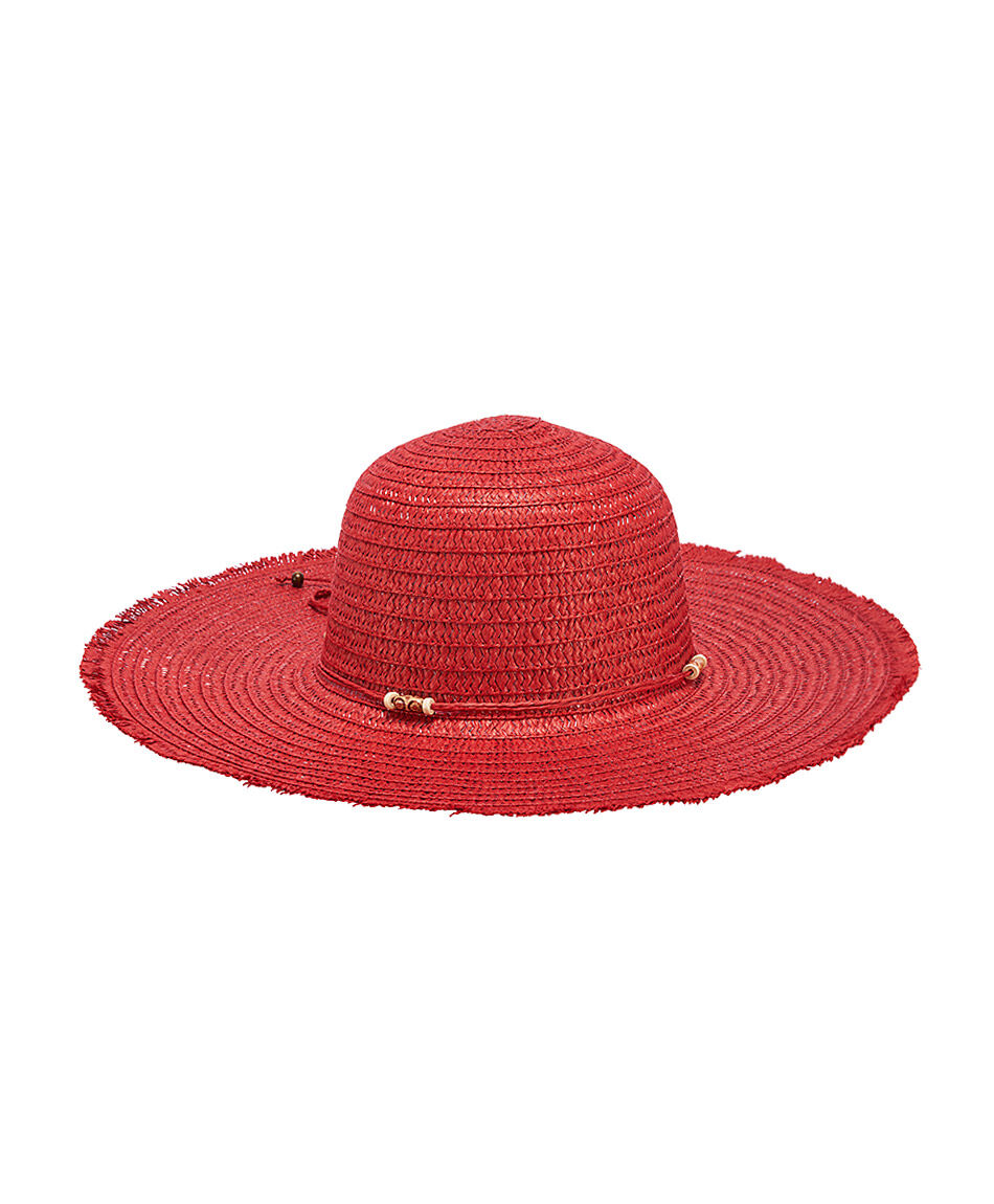 Sombrero mujer rojo