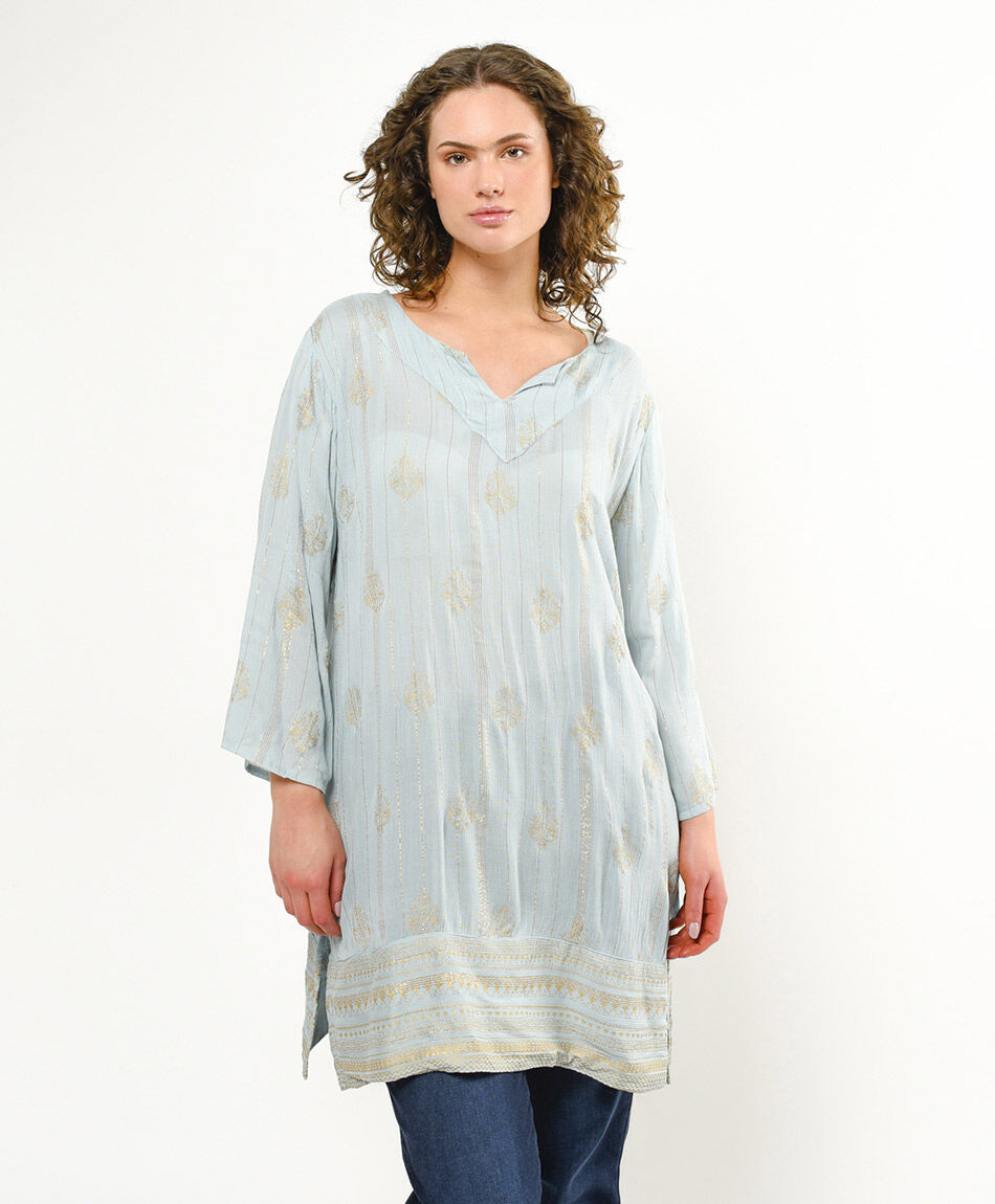 Camisa mujer t&uacute;nica lurex
