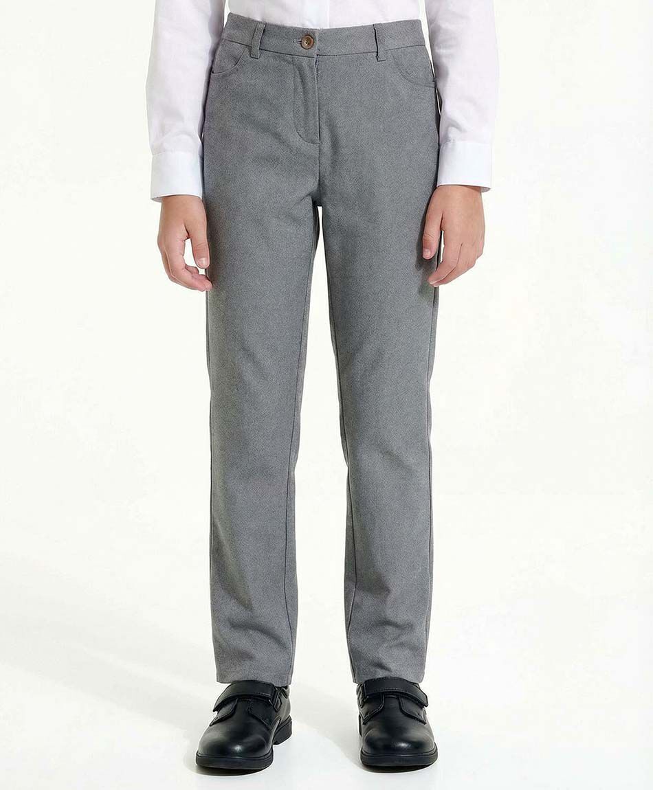Pantal&oacute;n escolar gris mujer