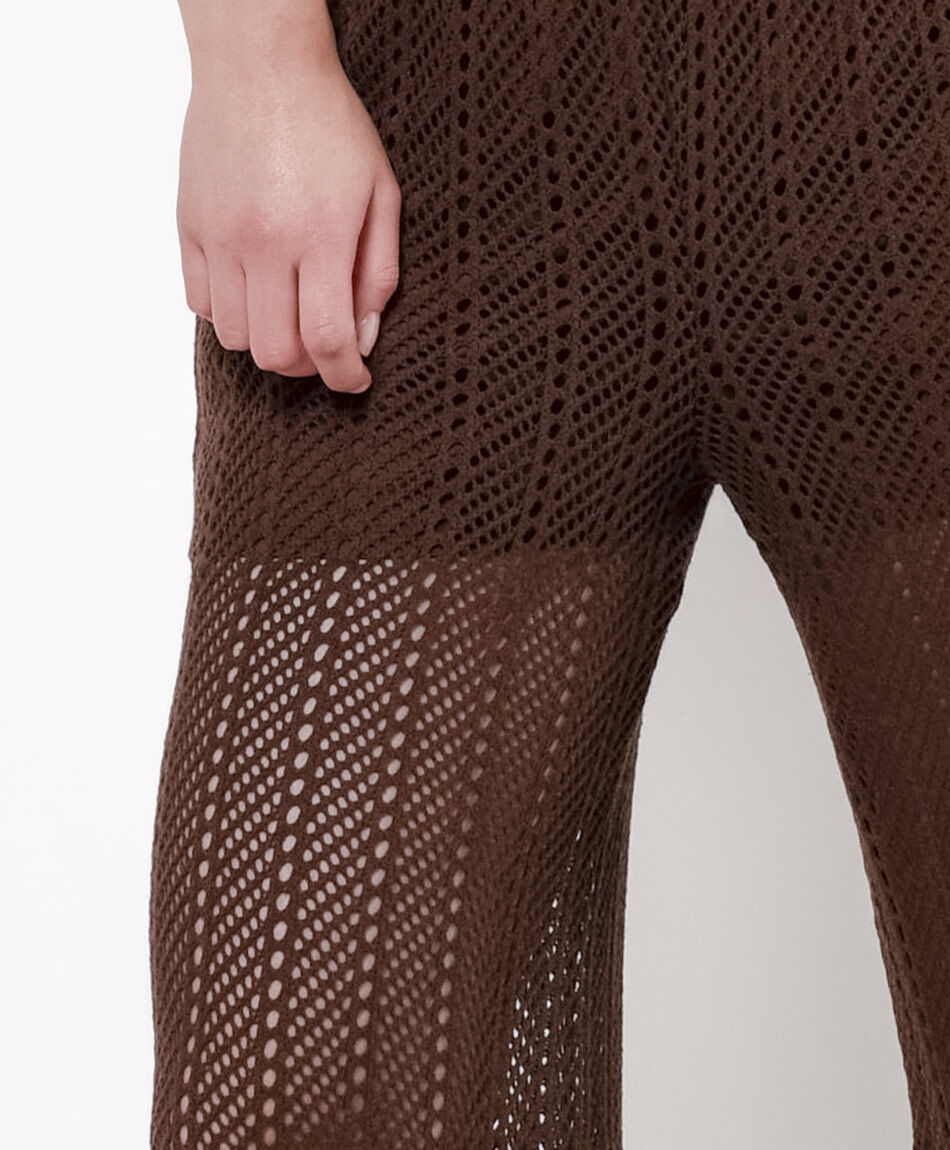 Pantal&oacute;n mujer crochet wide