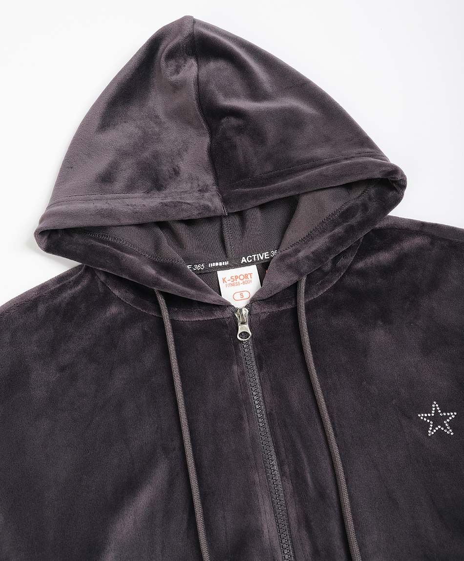 Buzo deportivo mujer plush grey