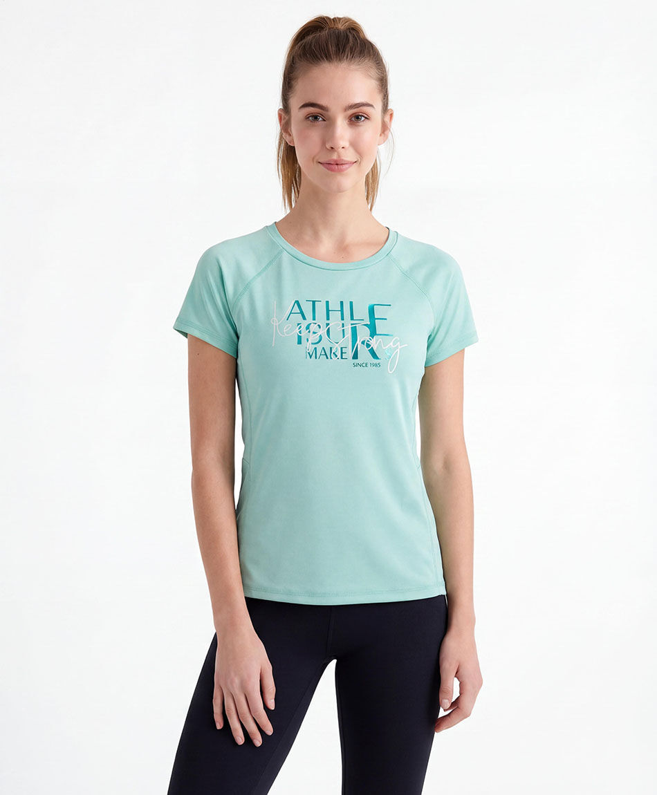 Remera deportiva mujer menta
