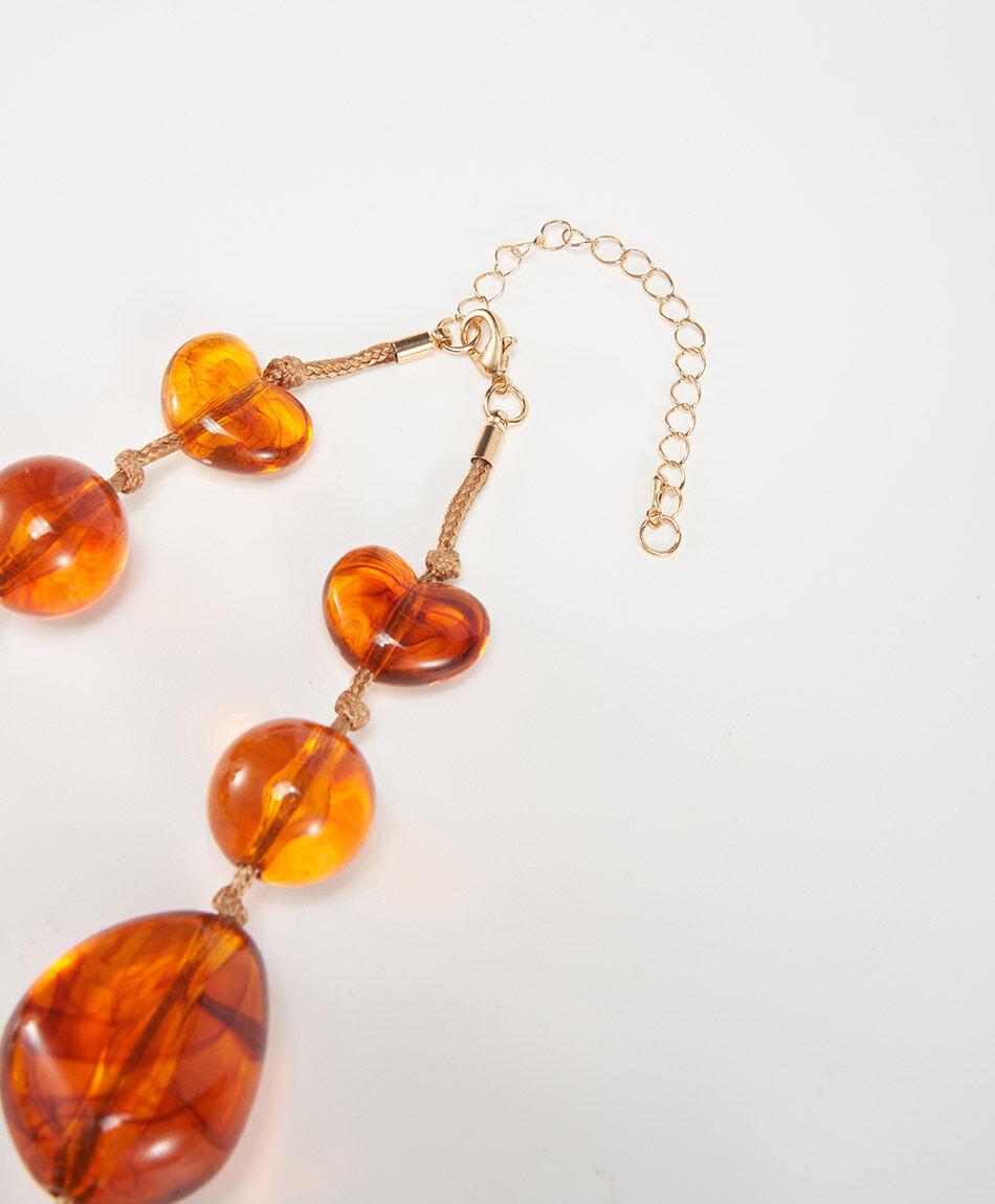 Collar mujer piedras &aacute;mbar