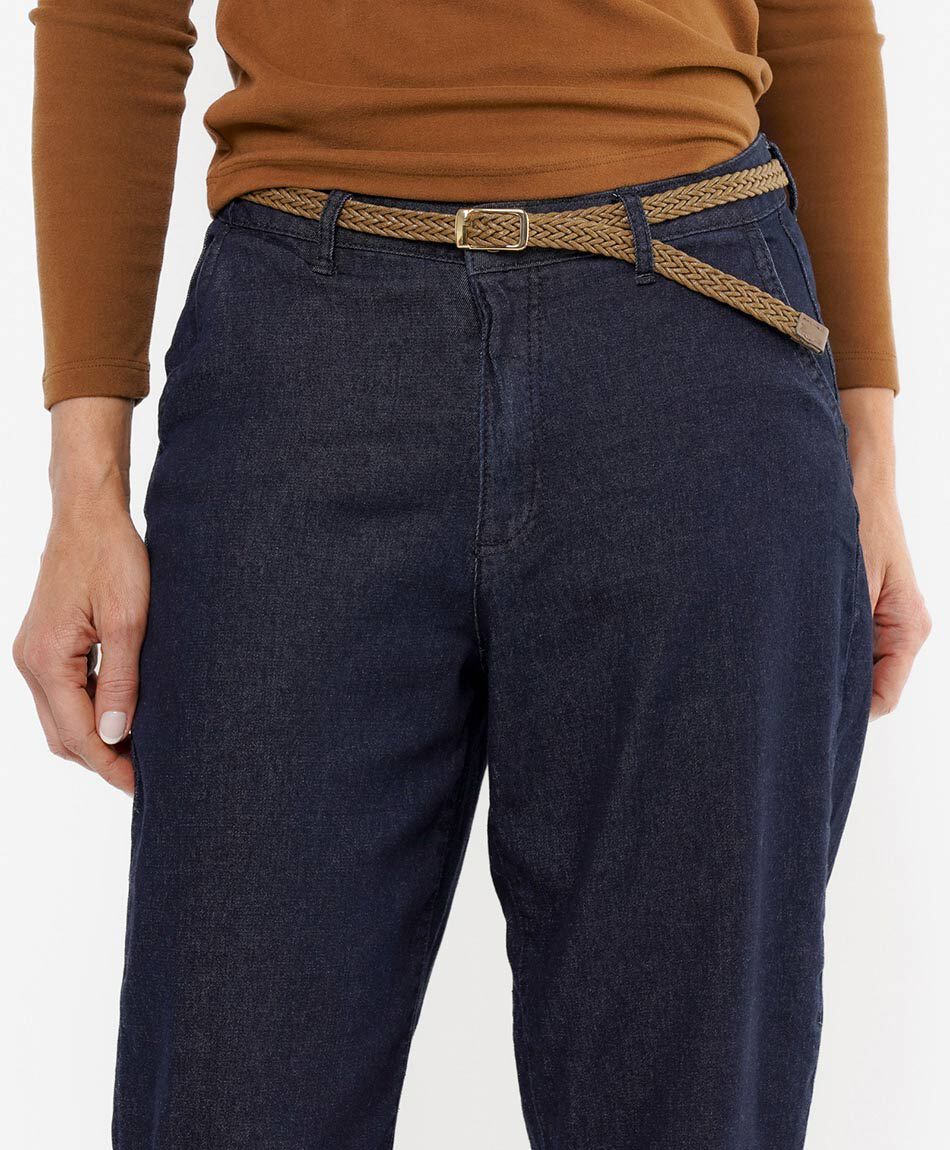 Pantal&oacute;n mujer denim cintur&oacute;n