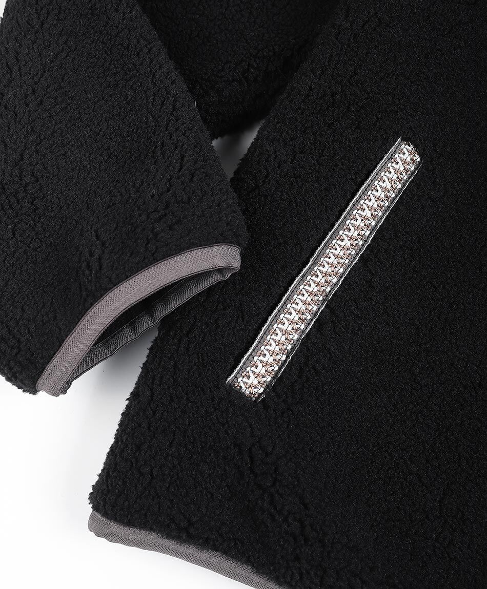 Campera hombre polar sherpa black