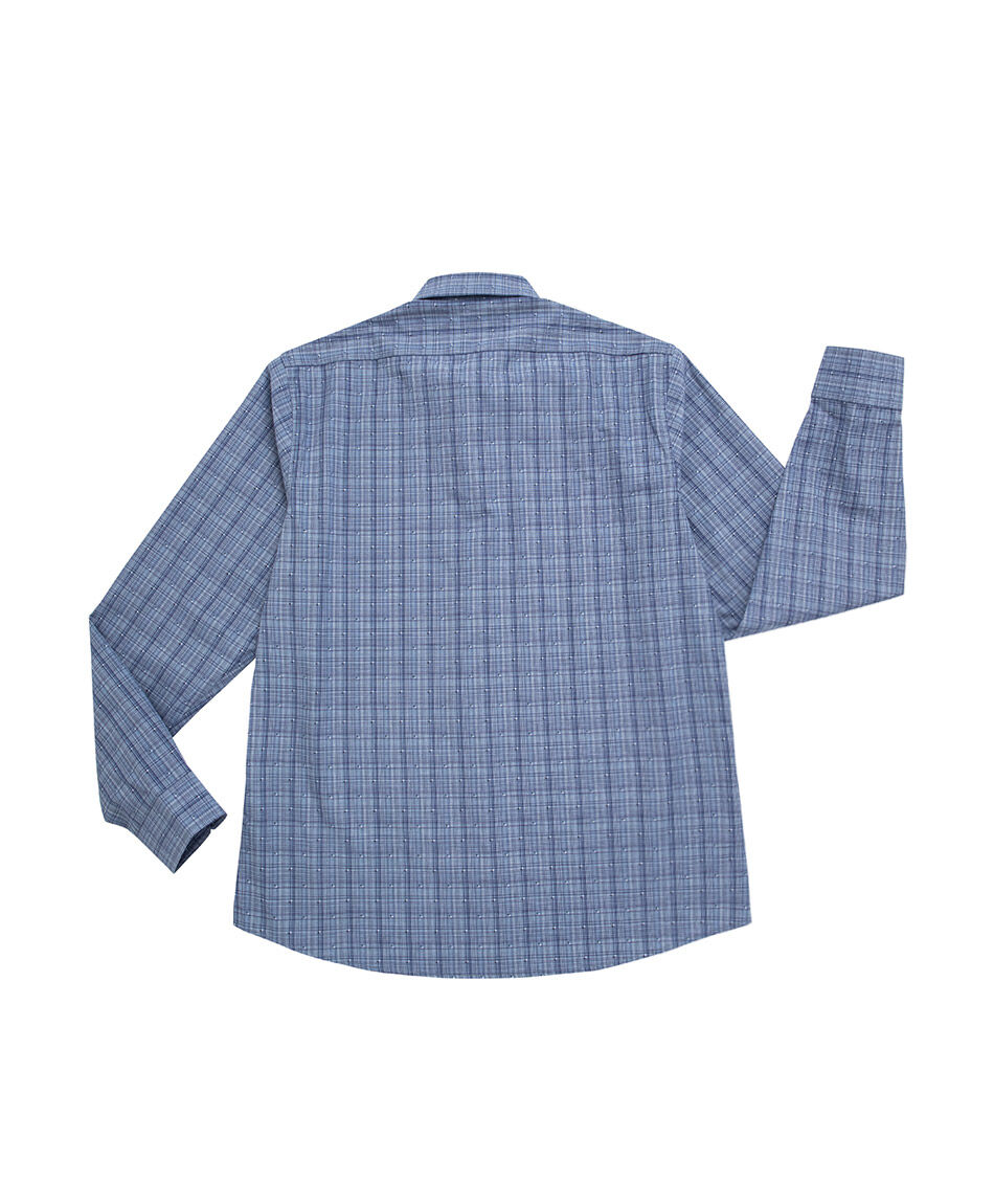 Camisa hombre manga larga dise&ntilde;o cuadros