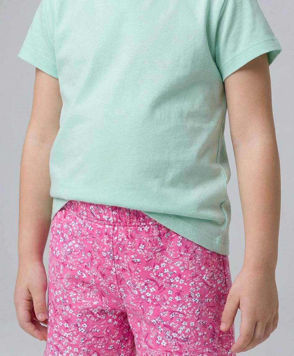 Short ni&ntilde;a biker floreado