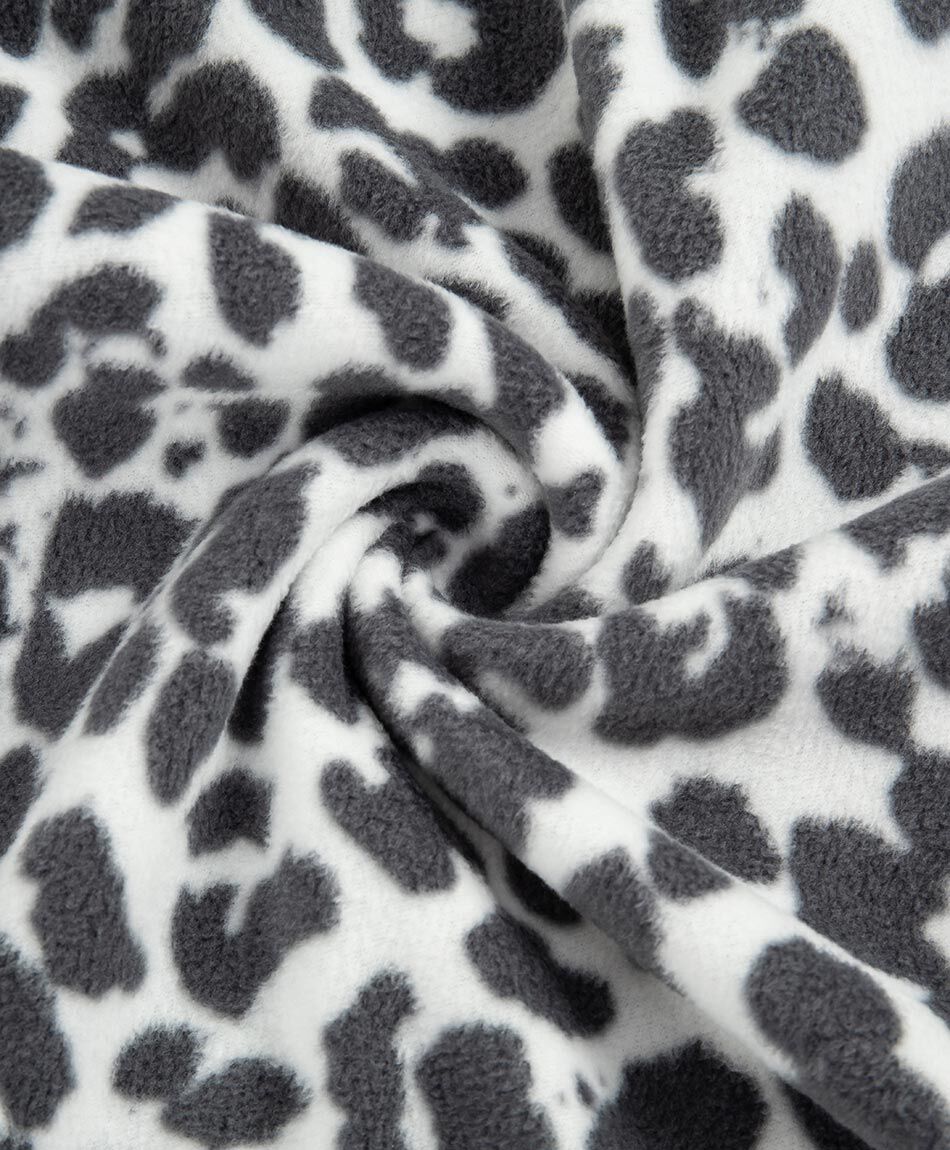 Pijama mujer animal print black and white