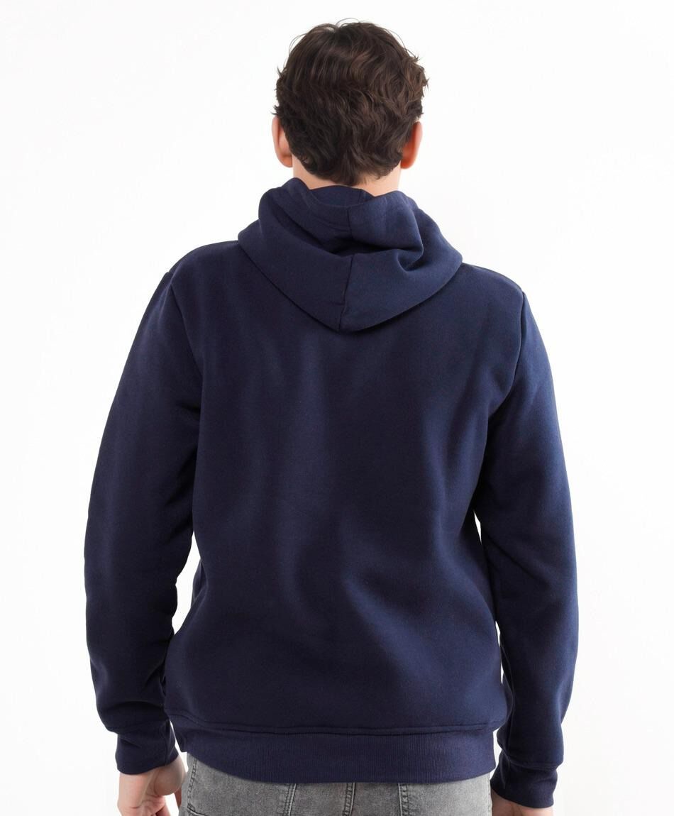 Buzo hombre liso capucha