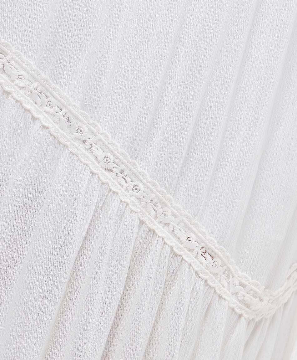 Pollera mujer larga textura