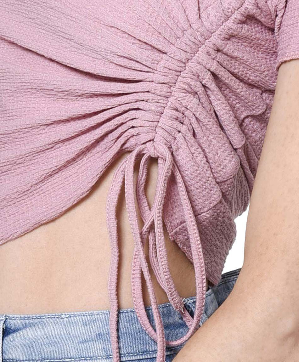 Polera jacquard tirador