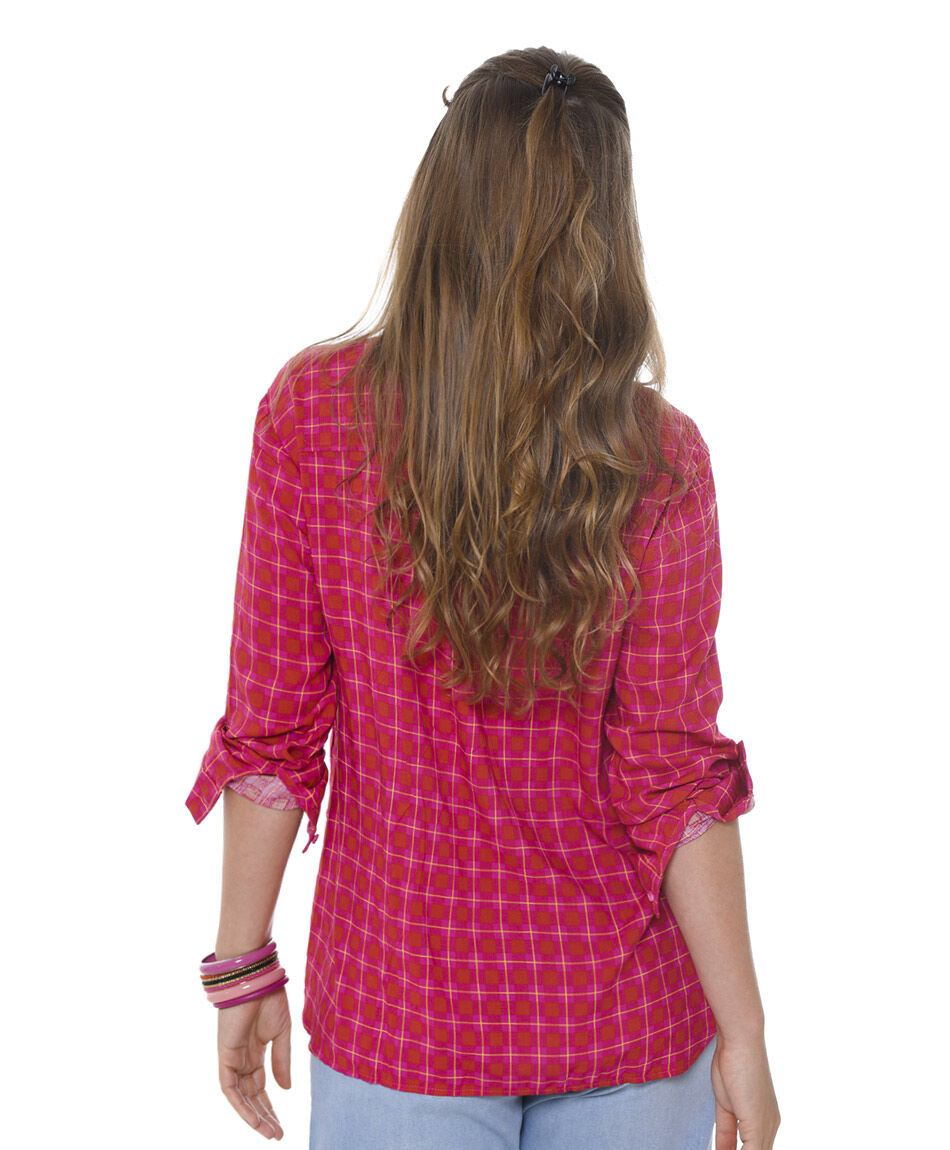 Blusa lino escoces