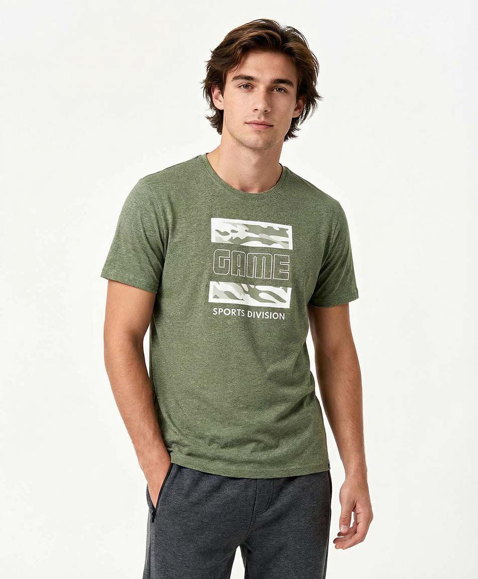 Remera deportiva hombre game green