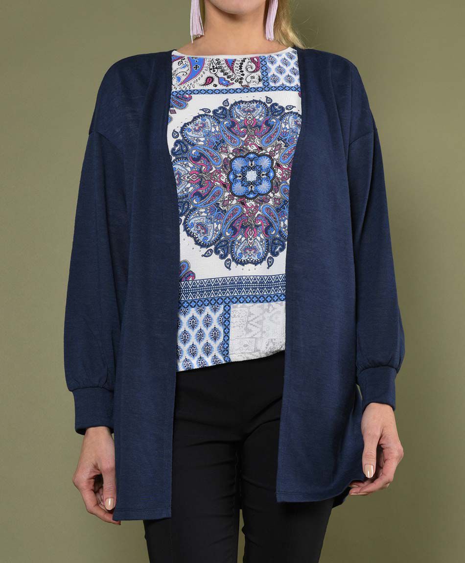 Tapado mujer abierto liso - TRICOT