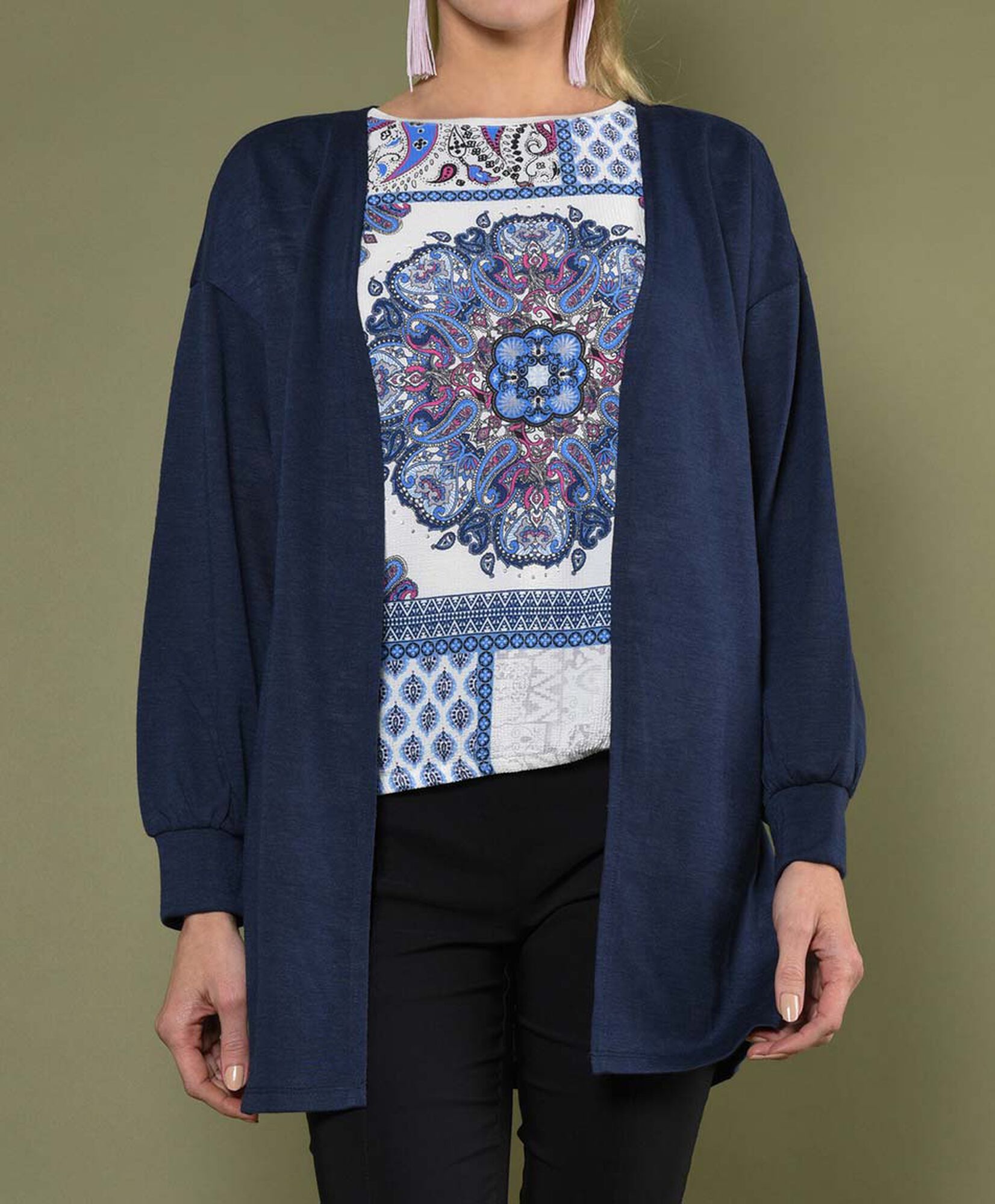 Tapado Ropa Tapado mujer abierto liso - TRICOT