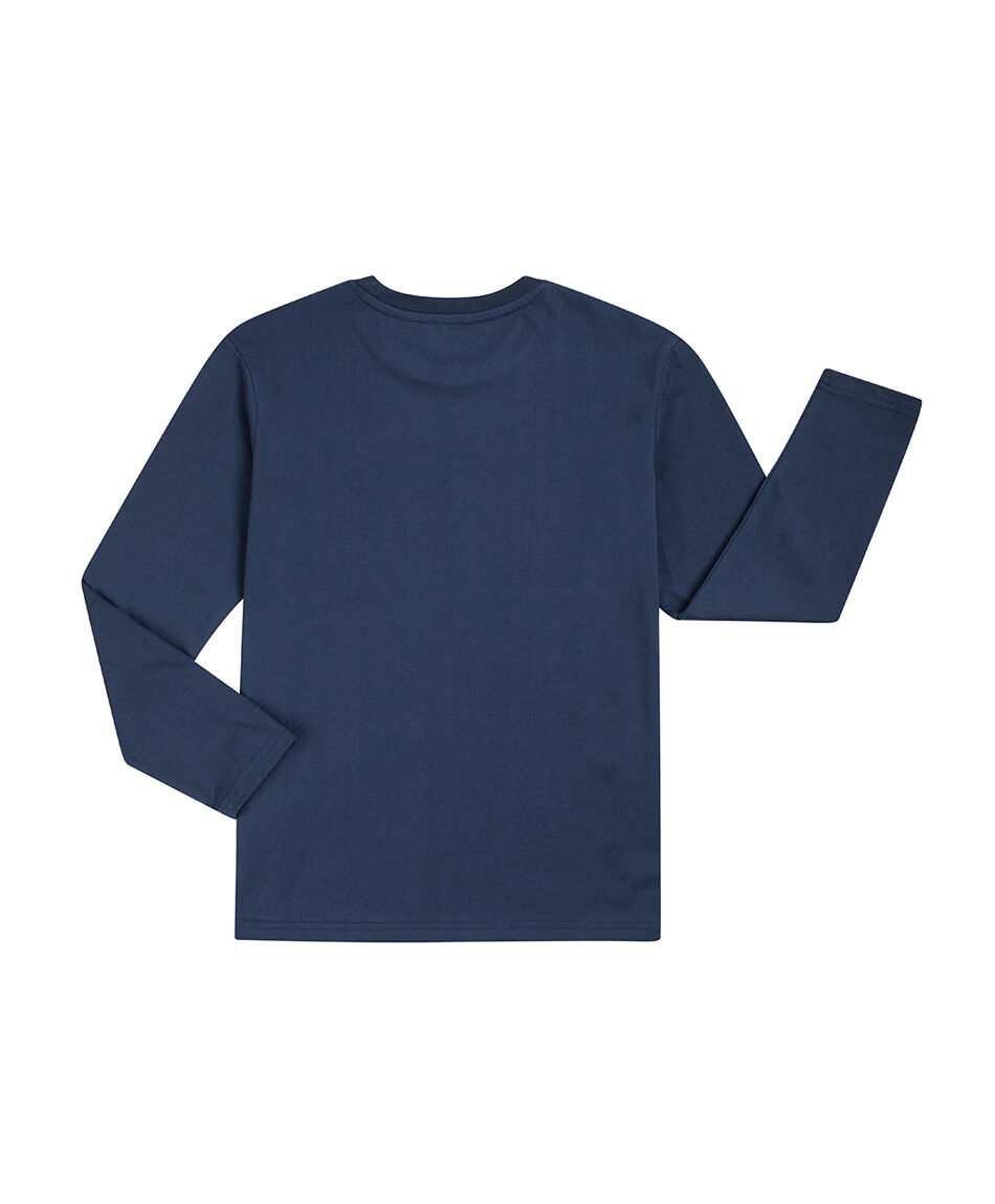 Remera ni&ntilde;o b&aacute;sica manga larga