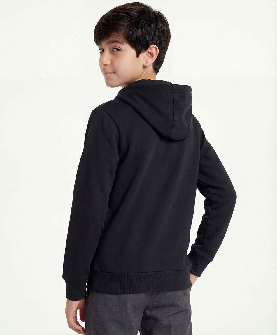 Buzo escolar full zipper negro