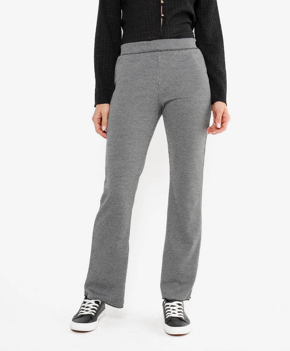 Leggins mujer pied de poule flare