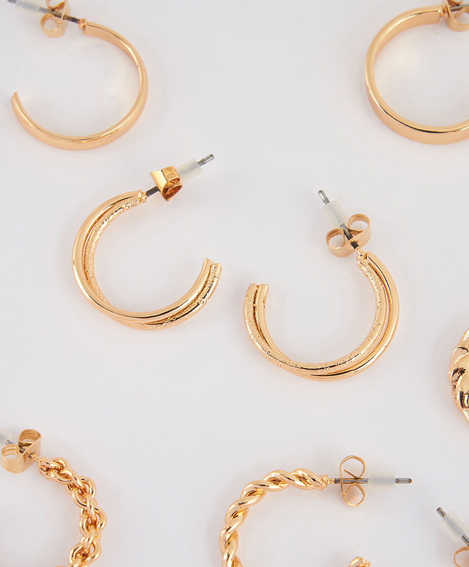 Set 6 aros mujer argollas