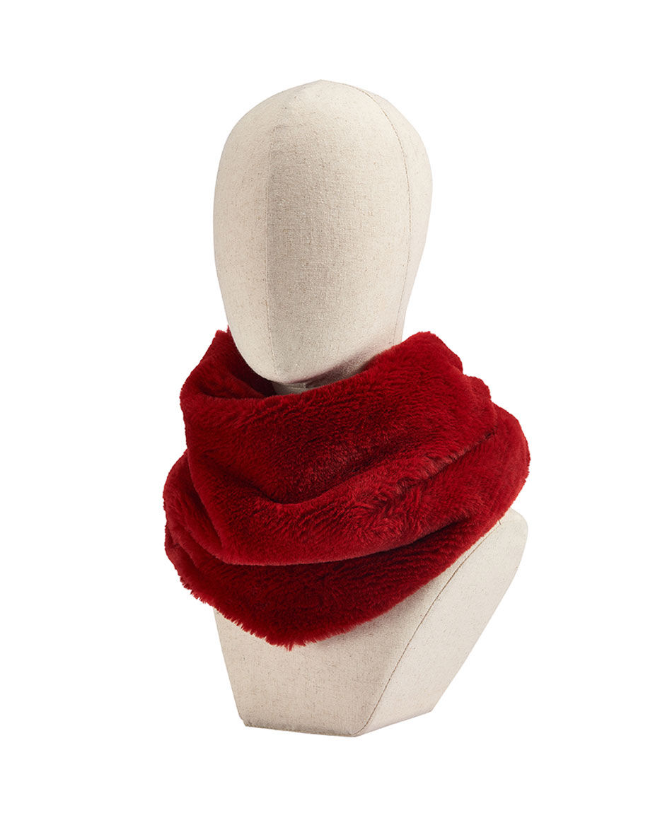 Cuello mujer efecto peluche