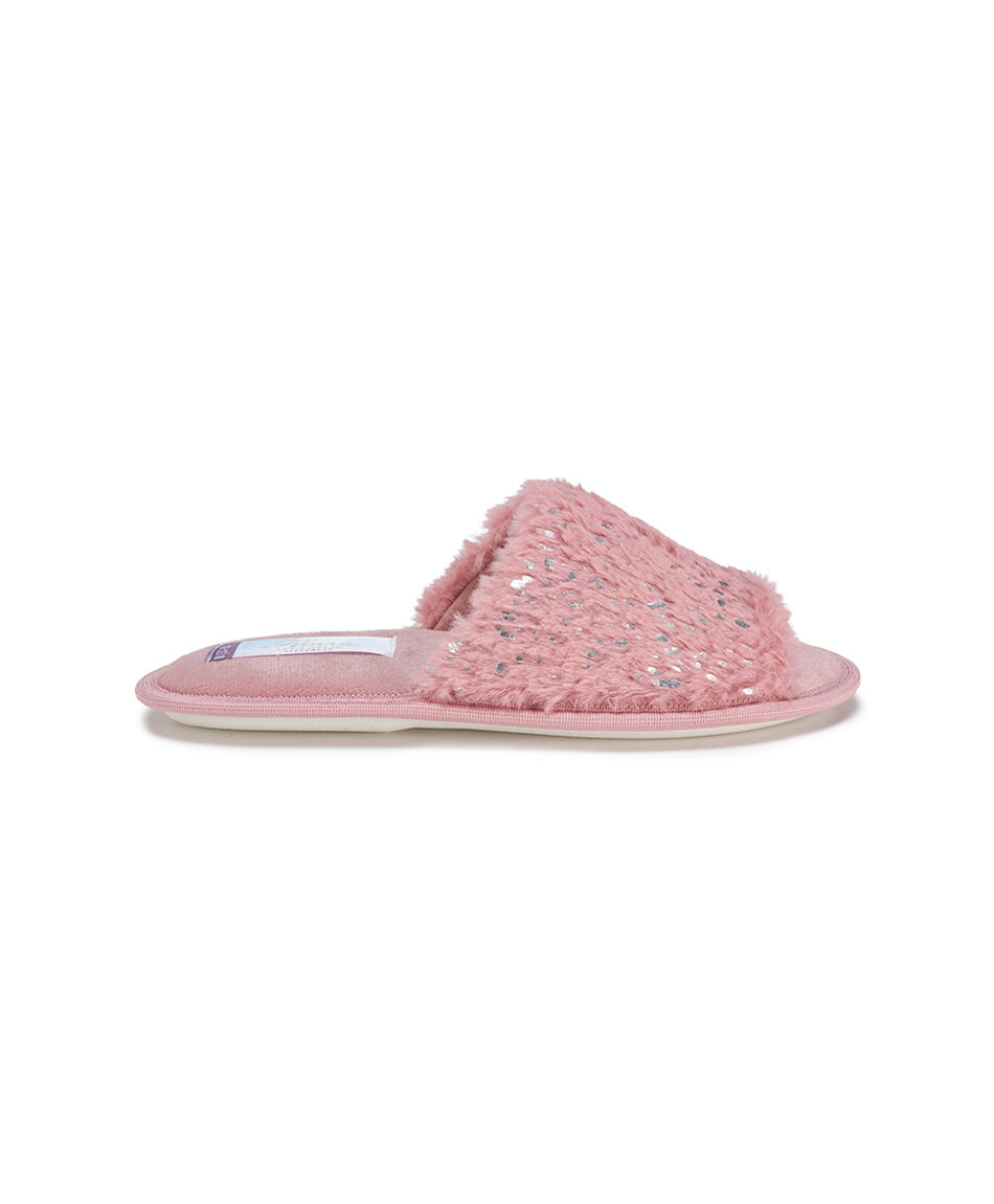 Pantufla mujer brillos sin punta