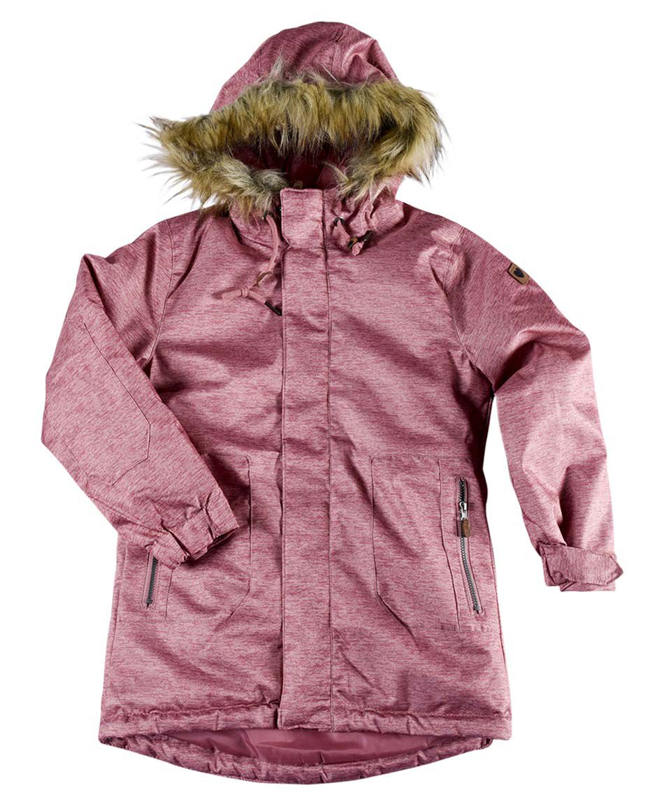 Parka larga gorro piel