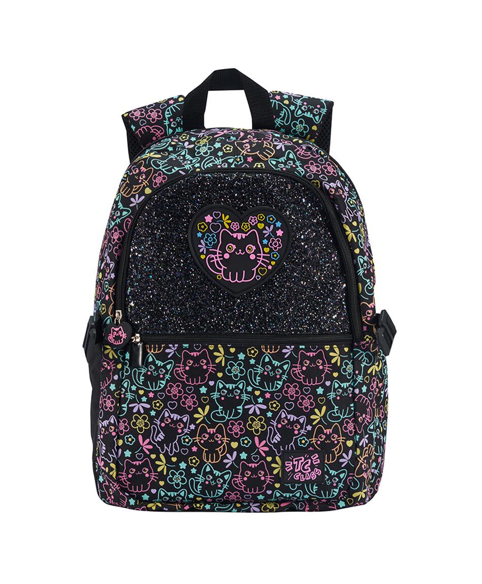 Pack mochila y accesorios escolar gatos