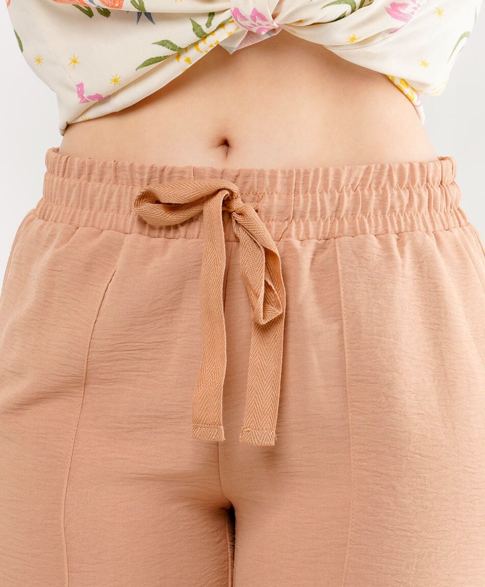 Pantal&oacute;n Wide Leg con Cintura El&aacute;stica